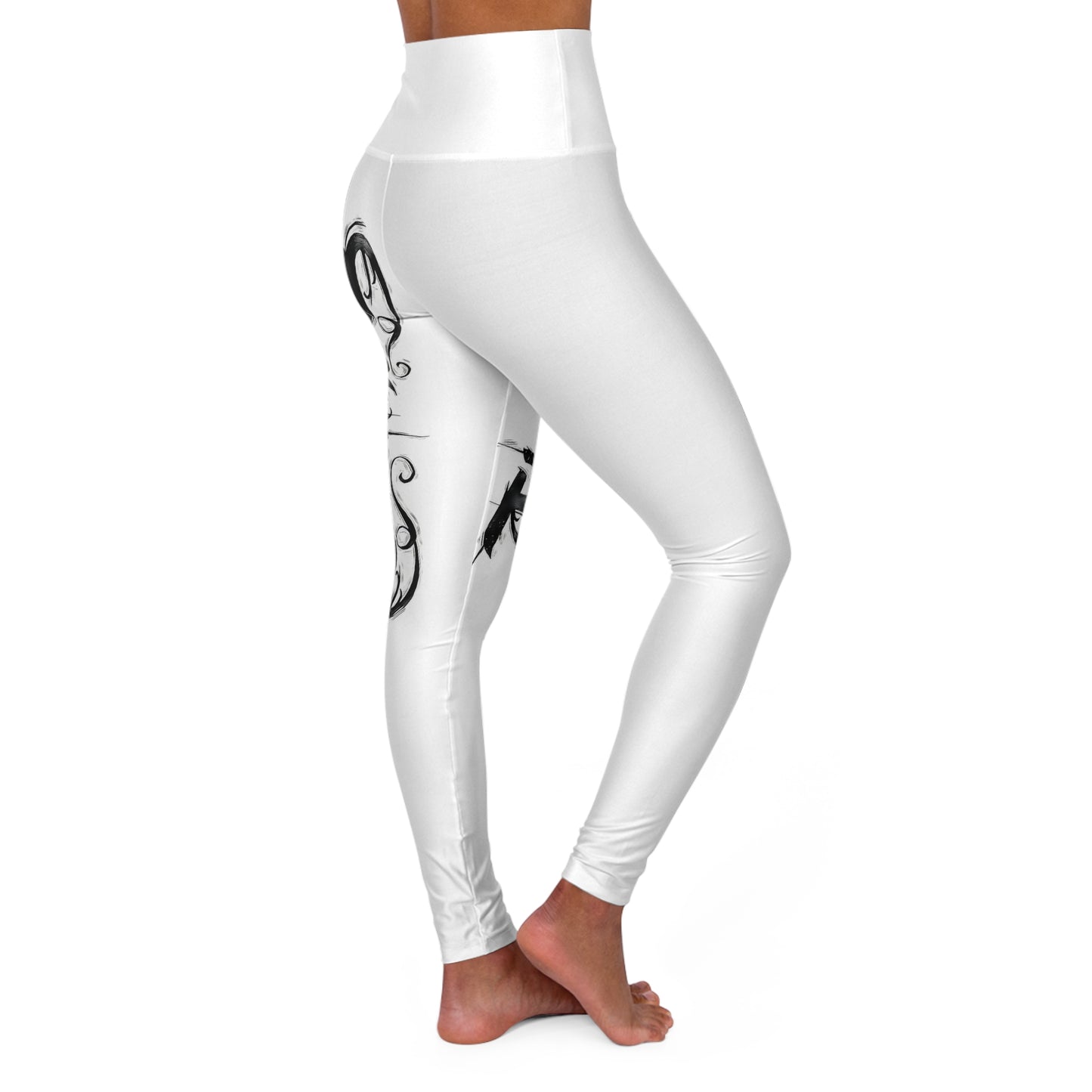 Logo High Waisted Yoga Leggings