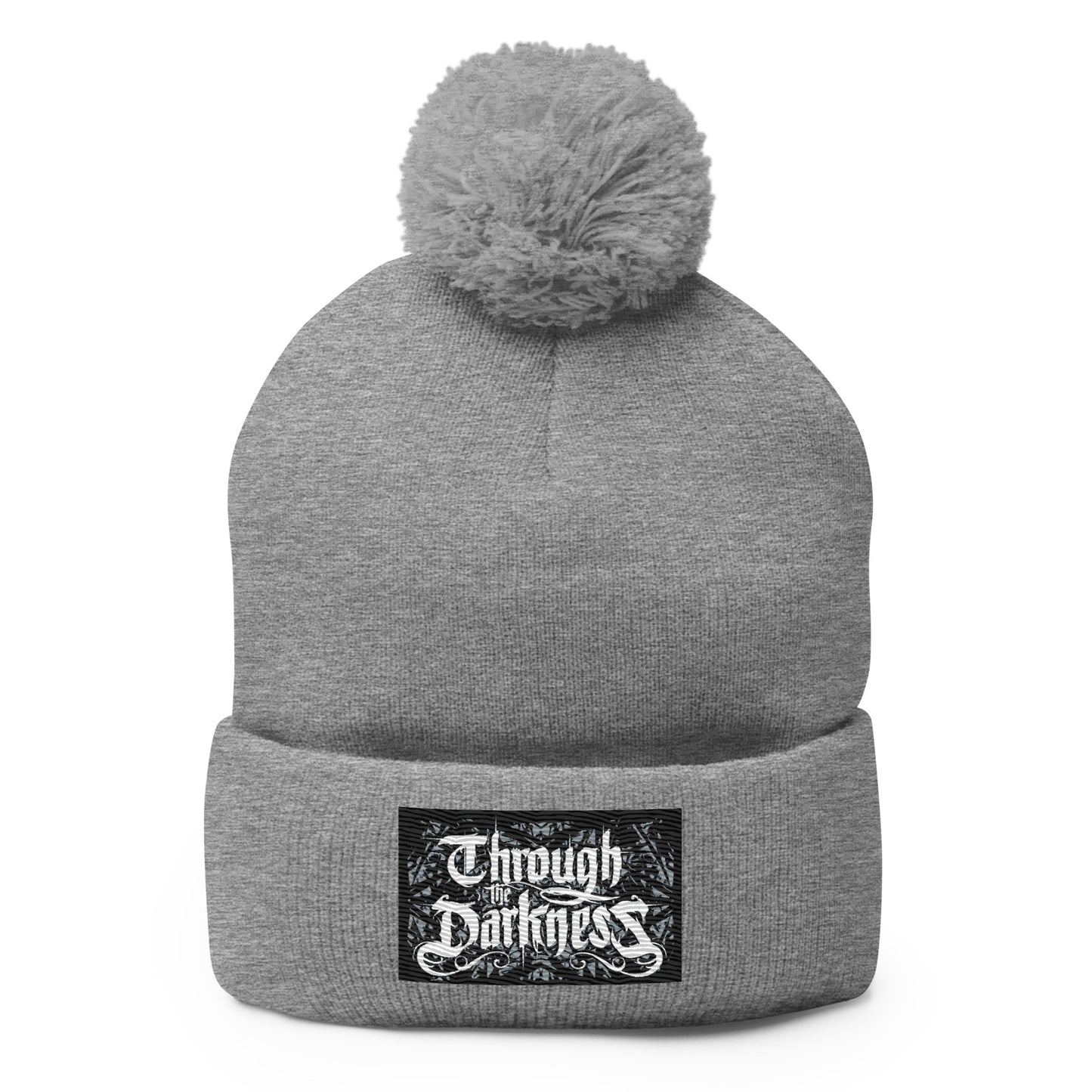 Logo Pom-Pom Beanie Black-Grey