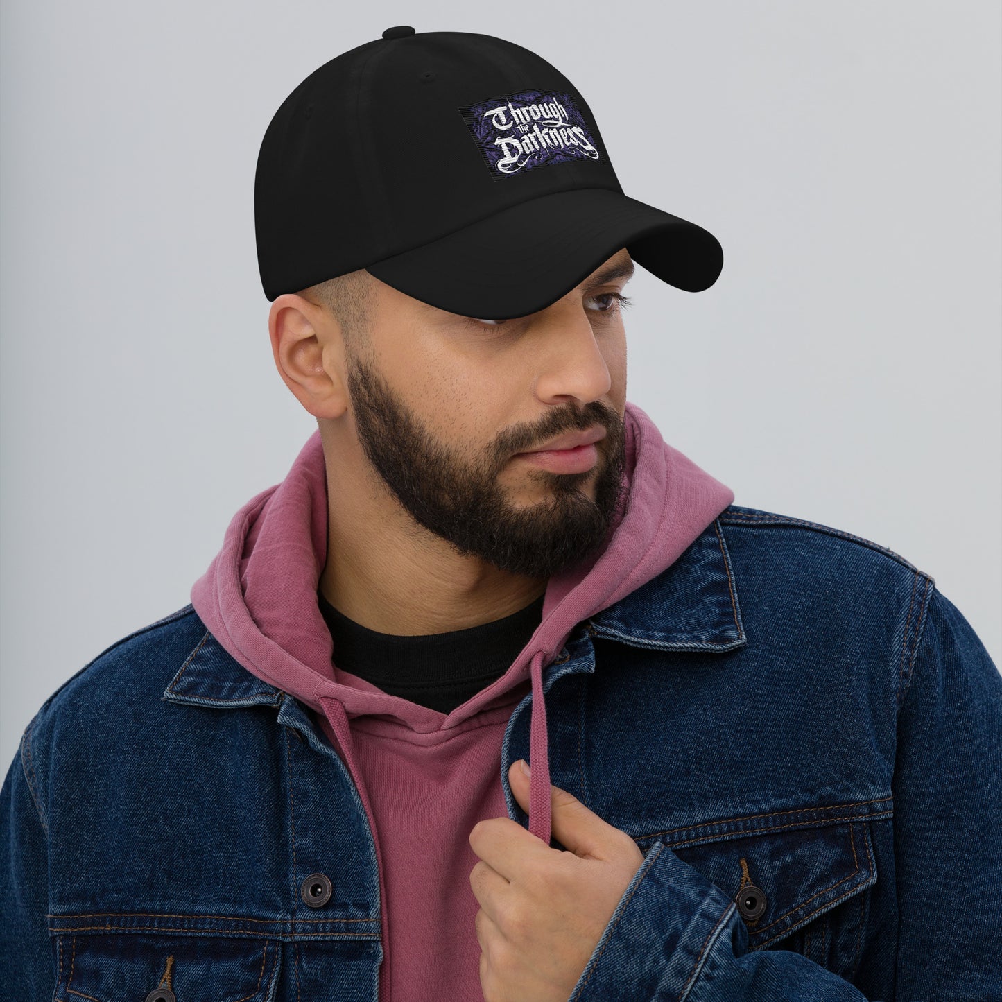 Logo Dad Hat Black-Purple